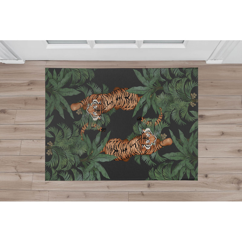 Paillasson Rumble In the Jungle, Gris anthracite, L 48 po x L 72 po
