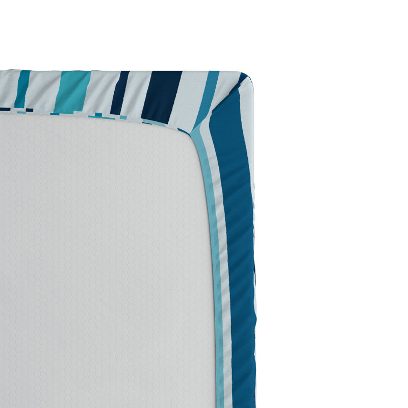 Striped Microfiber Striped Fitted Sheet, Twin XL Fitted Sheet, Striped 2