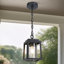 Luminaire suspendu en verre grainé 1 lumière
