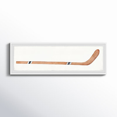 Houtz Brown Hockey Stick Framed Print