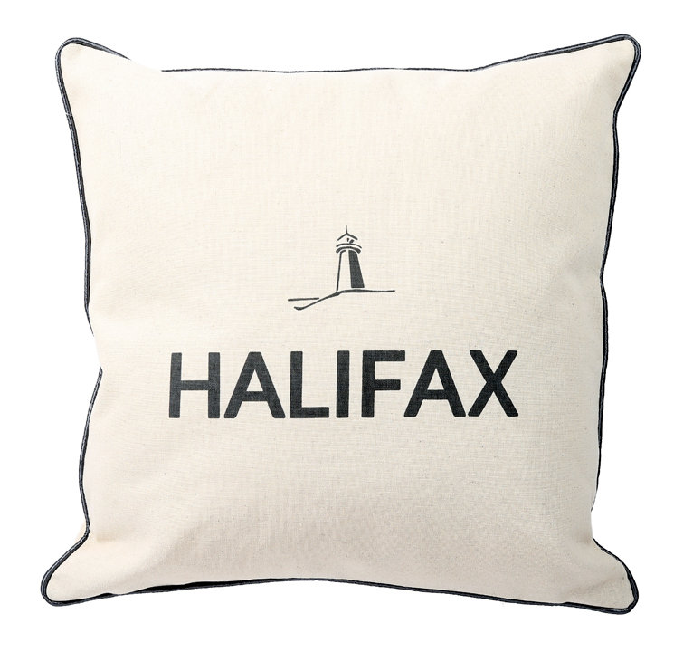 O Canada Cities - Halifax Square Throw Pillow, Feathers
