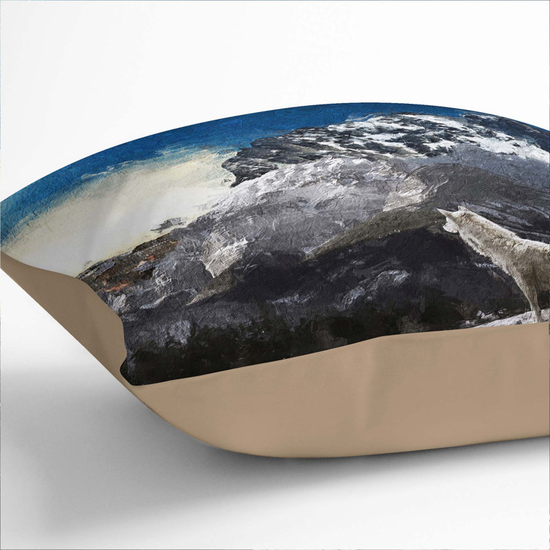 Square Throw Cushion, 40cm H x 40cm W x 15cm D, Stone