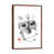 Classic Brown Wood Framed
