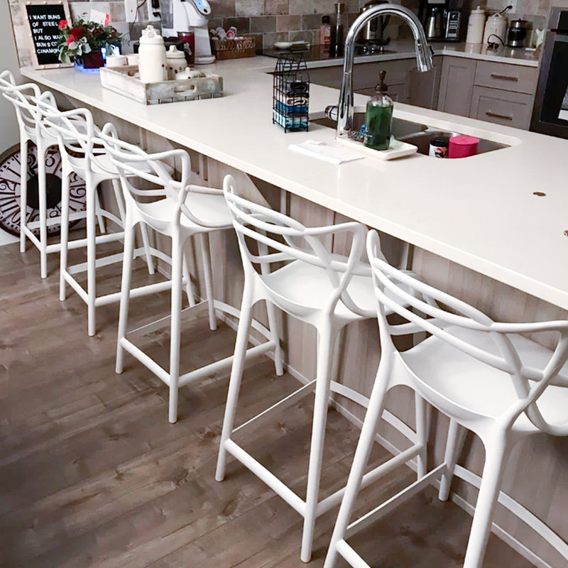 Tabouret 30 po, Blanc