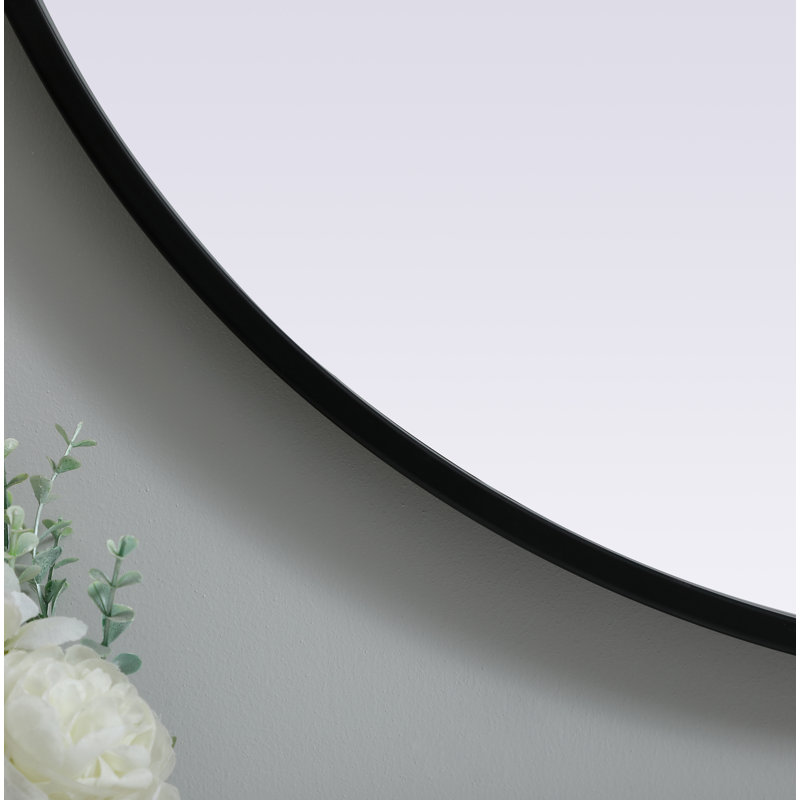Miroir mural Sabine, Noir, 40 po x 27 po