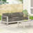 3 Seater Sofa With Metal Tray