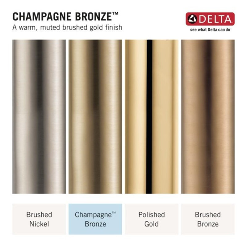 Velum 24-Inch Single Towel Bar, Bathroom Towel Holder, Wall Mounted Towel Rack, Towel Hanger, Champagne Bronze