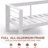 73" All-Weather Aluminum Patio Sofa, 3 Seat Outdoor Couch With Thick Light Gray Cushions & White Frame-1477484905