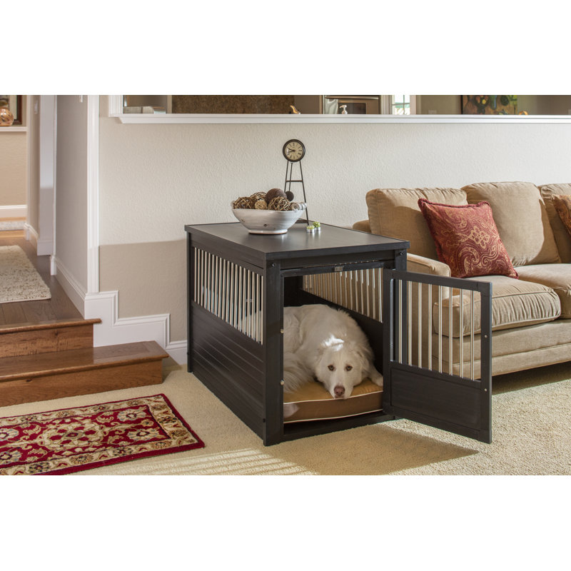 Southwick ECOFLEX® Furniture-Style Dog Crate – End Table Design, X-Large (30.9" H x 27.6" W x 42.5" D), Espresso