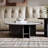 Round microcrystalline stone coffee table