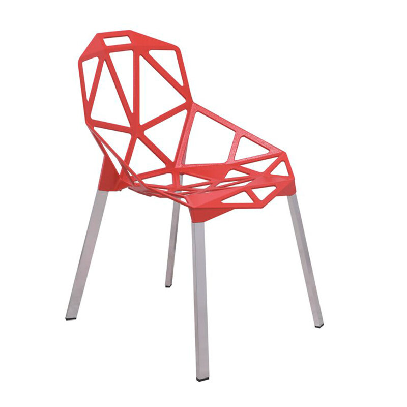 Chaise d'appoint Perlita, Rouge