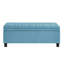 Banc de rangement rembourré capitonné à boutons, banc d'entrée en tissu de lin avec pieds en bois à broche, banc de lit-1900558657