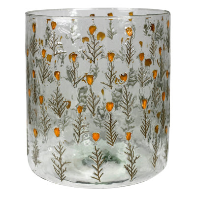 Petit ouragan de fleurs, verre - Lrg