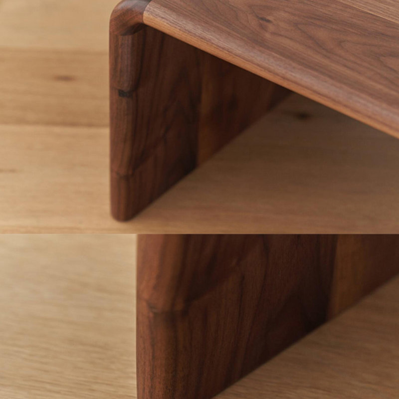 Table basse de salon en noyer noir