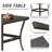 Metal 2-Person Outdoor Patio Rocking Seating Group with Cushions - All-Weather Wicker Conversation Set-2127434745-2127434746