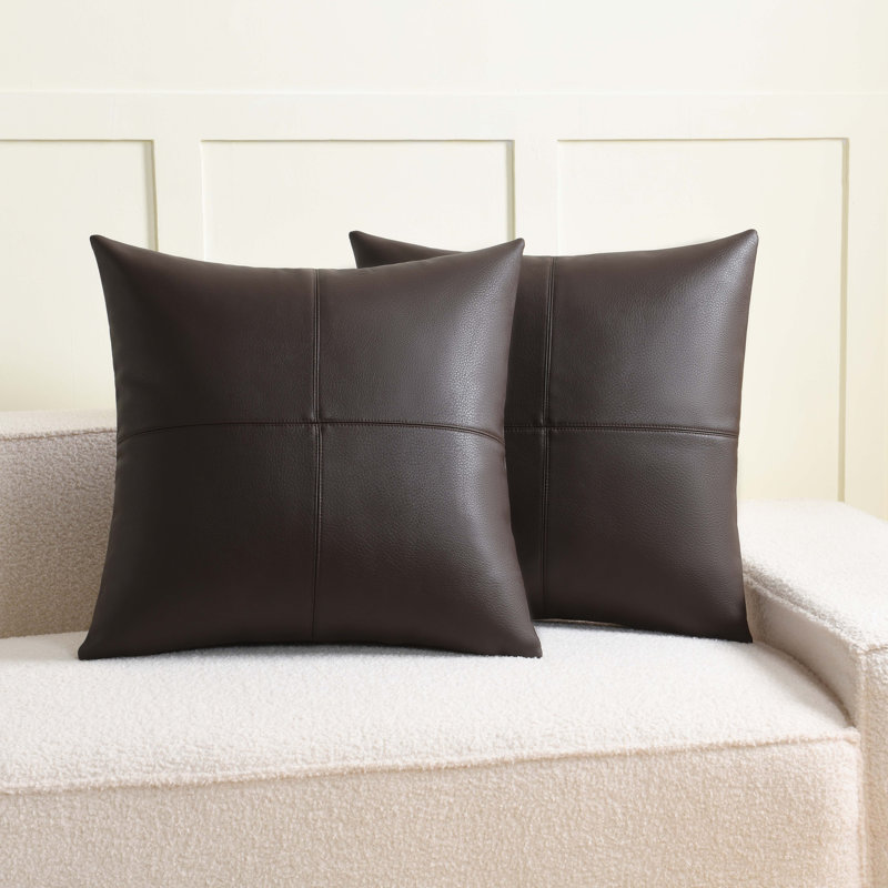 Pillow Cover, Dark Brown, Square 24"