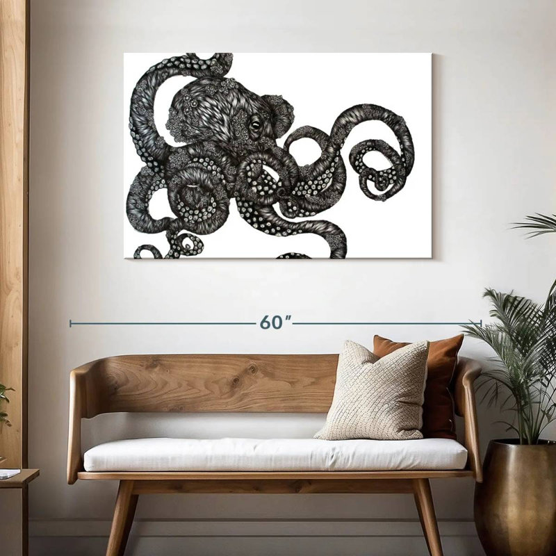Brampt Barnacle Octopus, 30" H x 45" W