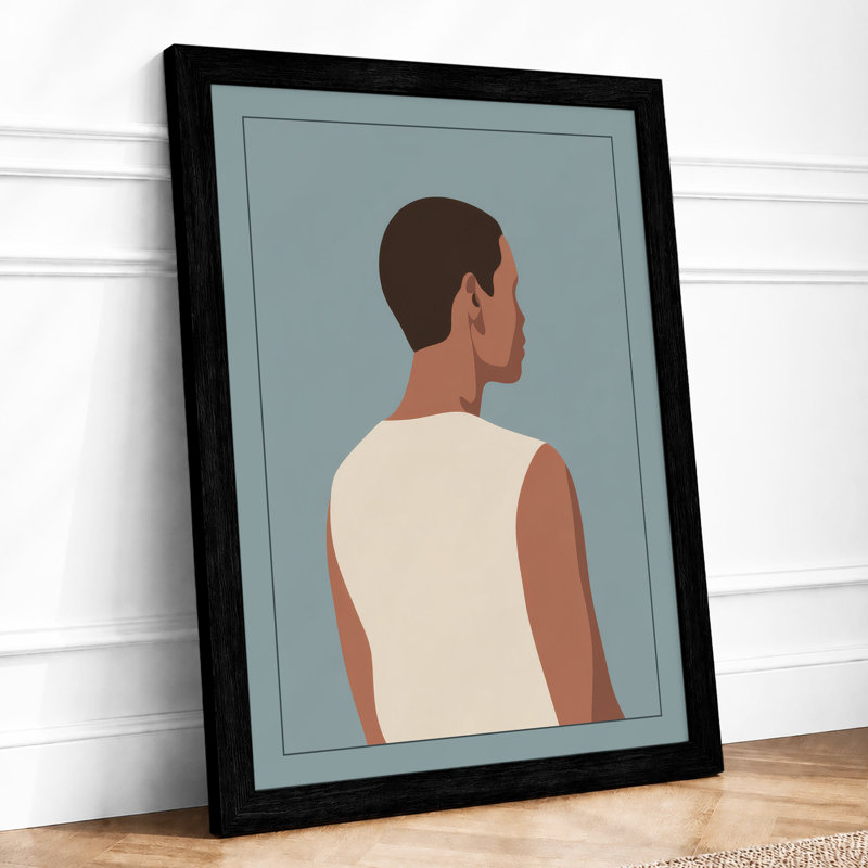 Profile Calm Minimalist - Print, A2 - 59.4 x 42.0 cm, Black