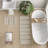 Woven Texture Stripe Bath Rug 22X58"