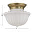 Plafonnier semi-encastré 1 lumière Maisie-22514671-22514670