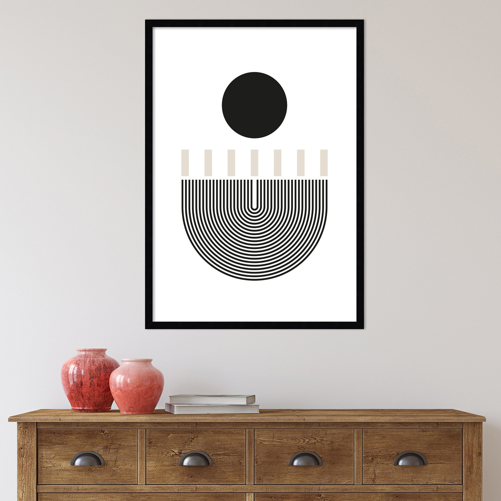 All Rise by Simon West, 34.25" H x 24.25" W x 0.88" D, Black