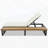 Outdoor Chaise Lounge Chair with 5-Position Adjustable Backrest, Reclining with Cushion, Patio Lounger with Wood Side Table, Sturdy Frame for Poolside, Garden, and Backyard-2121523080