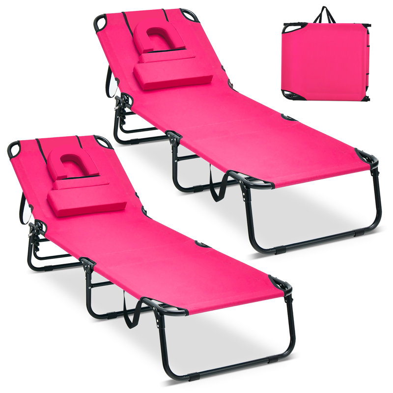 Ruen Outdoor Metal Chaise Lounge