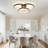 Modern 3-ring Led Flush Mount Ceiling Light With Adjustable Color Temperature For Bedroom Living Room