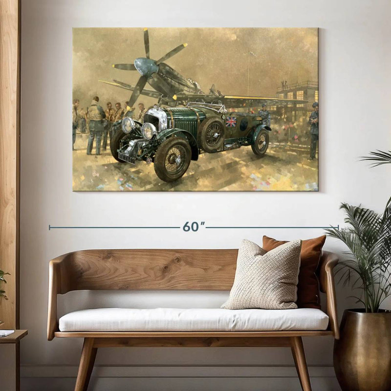 Mehar Bentley And Spitfire, 34" H x 51" W