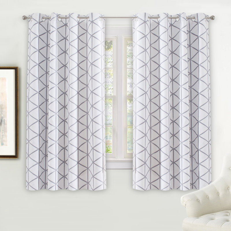Caillan Room Darkening Curtain Pair, 52" W x 54" L