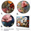 Fleurs abstraites saisonnières aquarelle I - décoration murale fleurs saisonnières-1983885029-1983885028