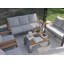 5-piece Outdoor Aluminum Conversation Set With Removable Cushions, 7-person Modern Patio Seating Group