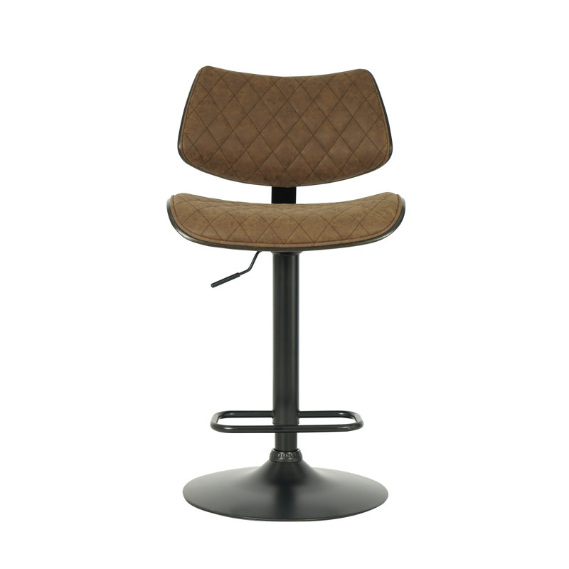 Tabouret de bar Wesson, Marron foncé
