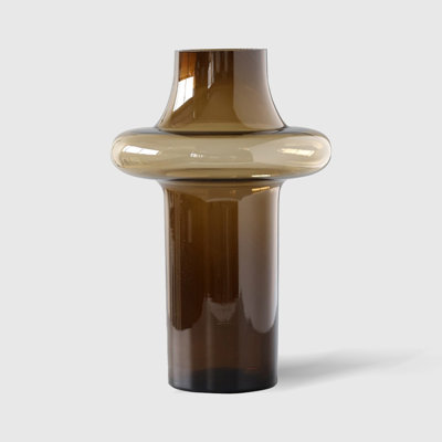 Amber Cylinder Modern Glass Table Vases