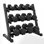 Mikolo Hex Rubber Dumbbell Set, Multiple Weights, Nonslip Handles And Storage Rack For Strength Training