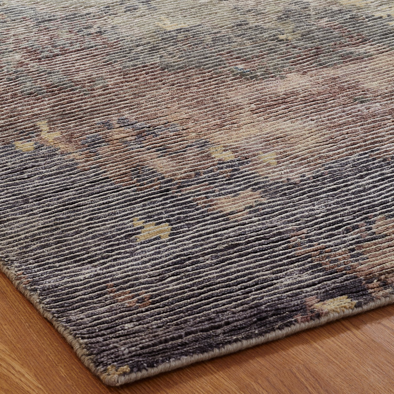 Hand Knotted Area Rug, Rectangle 9' x 12'