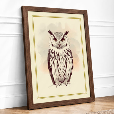 Owl In Ink Japandi - Print