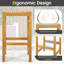 Ensemble de 2 tabourets de bar en bois d'acacia Winston Porter-1586436044
