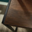 Bureau avec rehausse, finition brune