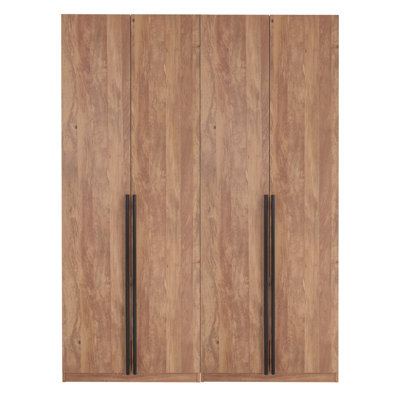 Lee Freestanding Wardrobe Closet with Hanging Rod, Shelf and Drawers by Manhattan Comfort