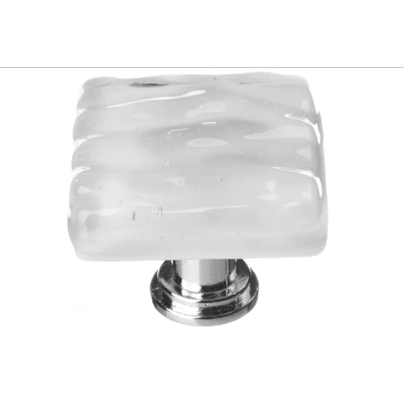 Poignée décorative 1 1/4 po Glacier, Nickel satiné, Gris bleuâtre