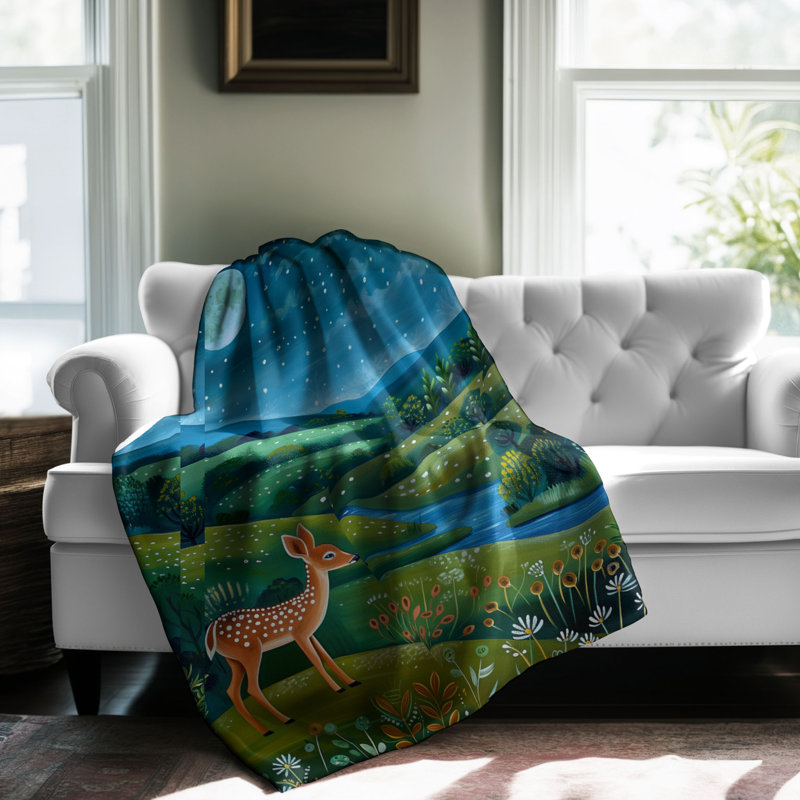 Throw Blanket, 80" L x 60" W