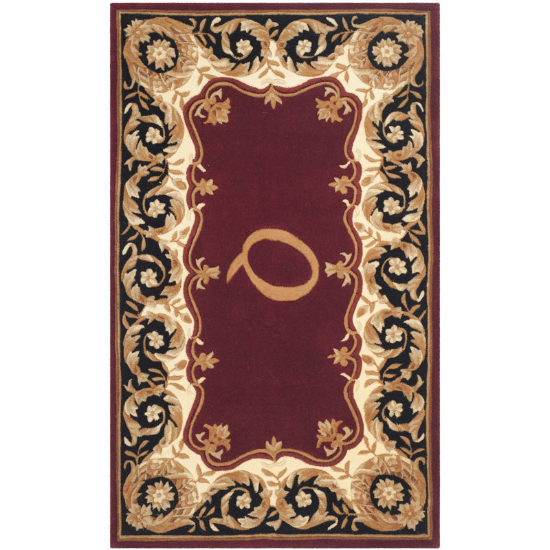 Lenora Hand Tufted Wool Pile Oriental Rug, Rectangle 3' x 5', Q