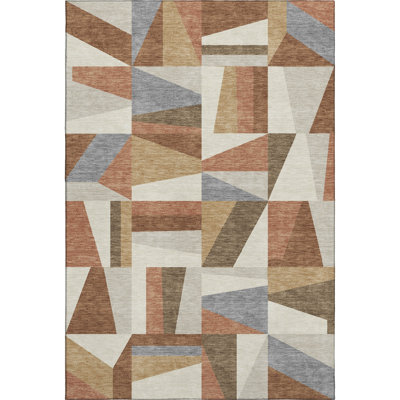 Premium Machine Washable Mayfield Geometric Rug