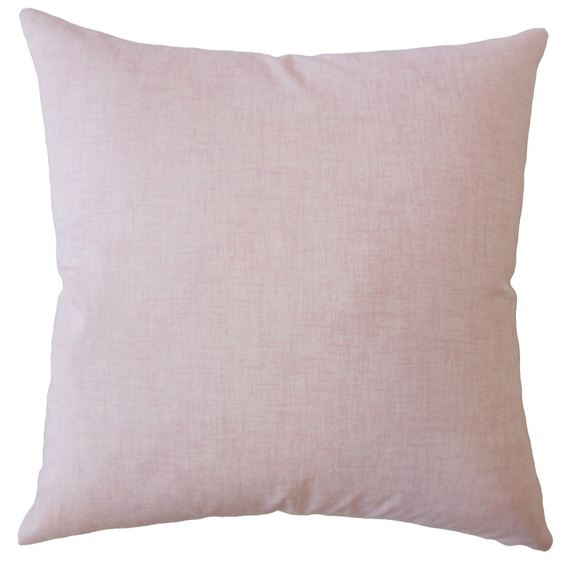 Baojin Plaid Down Filled 100% Cotton Lumbar Pillow, 18" x 18"