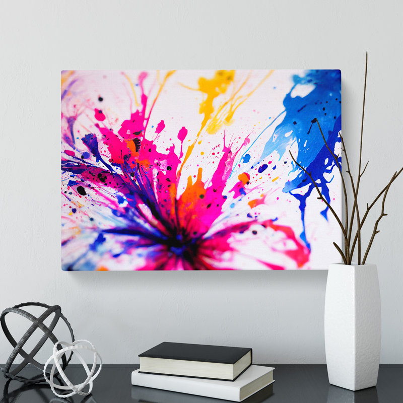 Flower Splash Vol.4 Abstract - Wrapped Canvas, 40cm H x 60cm W x 3cm D