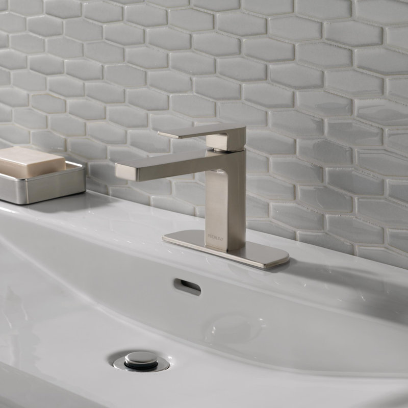 Xander Single-Hole Bathroom Faucet, Stainless