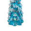 LED Lighted Glittered Glass Christmas Tree Decoration - 10.25" - Blue