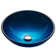 Irruption Glass Circular Vessel Bathroom Sink
