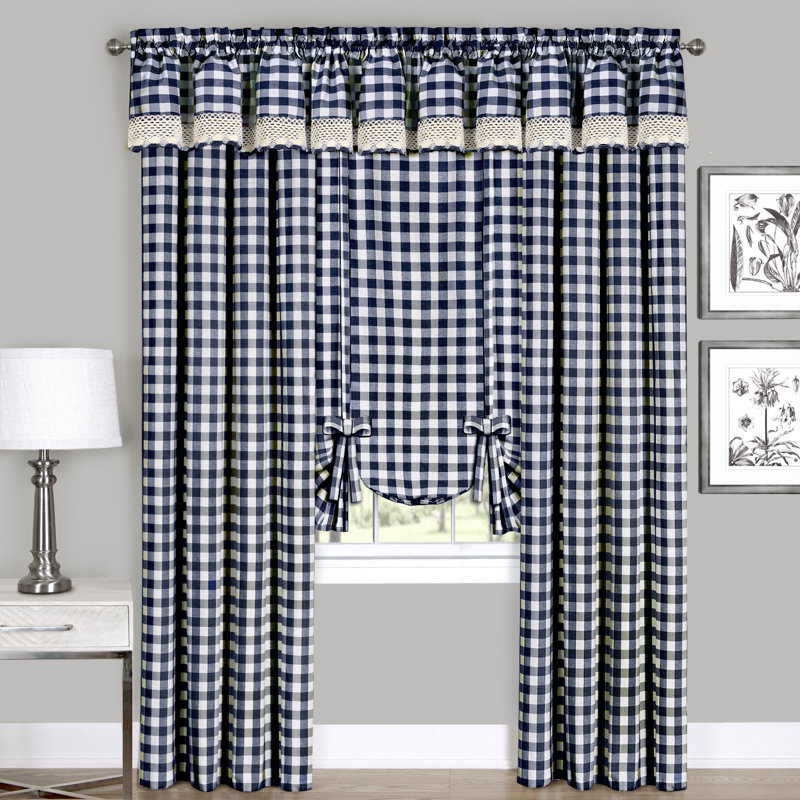 Haylee Semi Sheer Single Curtain Panel, Burgundy, 42" W x 95" L